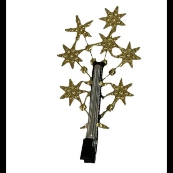 Gold and Silver Star Hair Clip - Picture 3 of 5